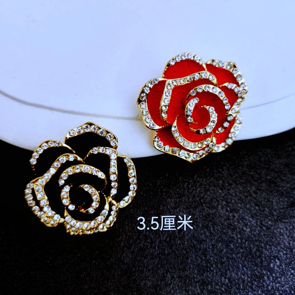合金胸针 023 时尚百搭款山茶花胸针