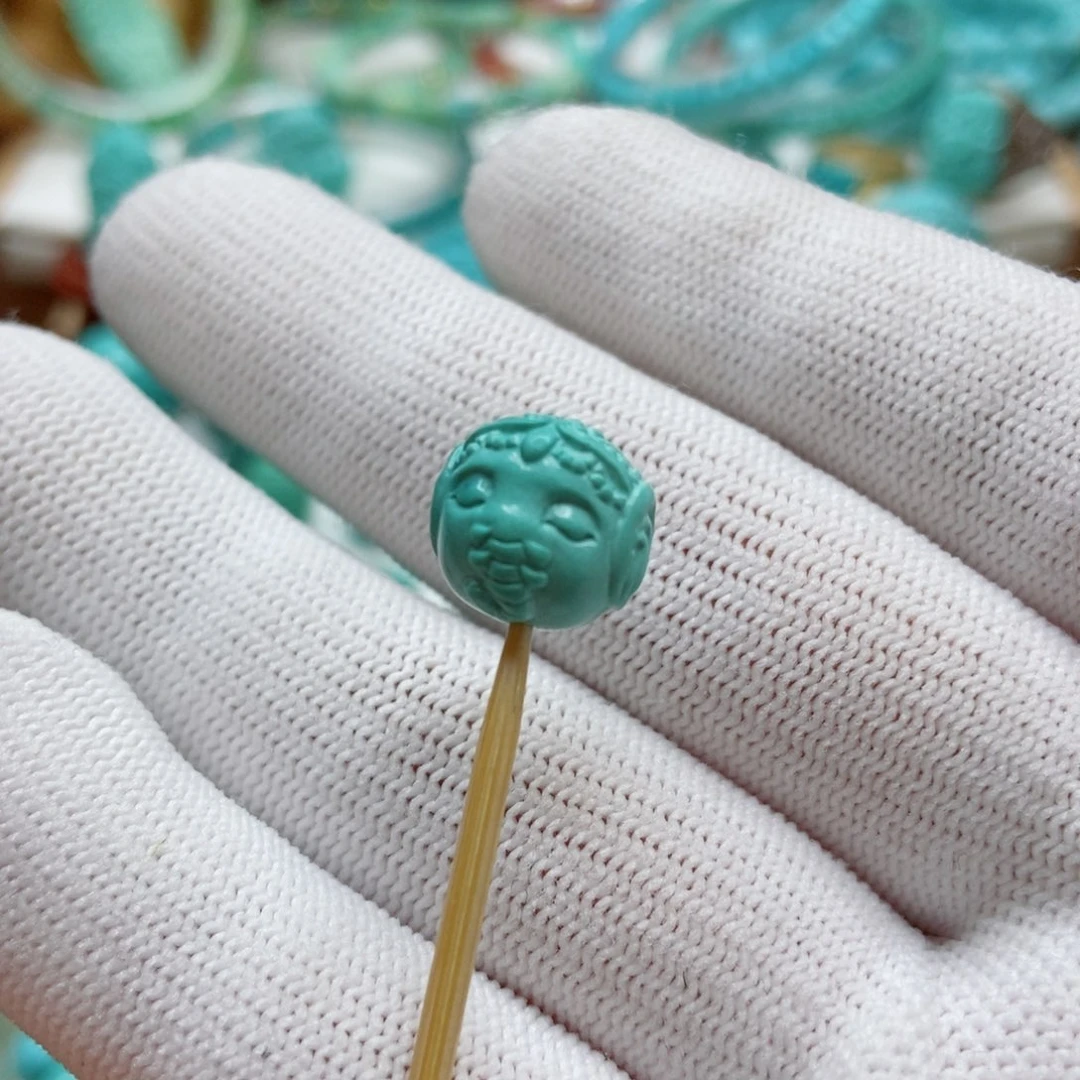 绿松石珠子未镶嵌