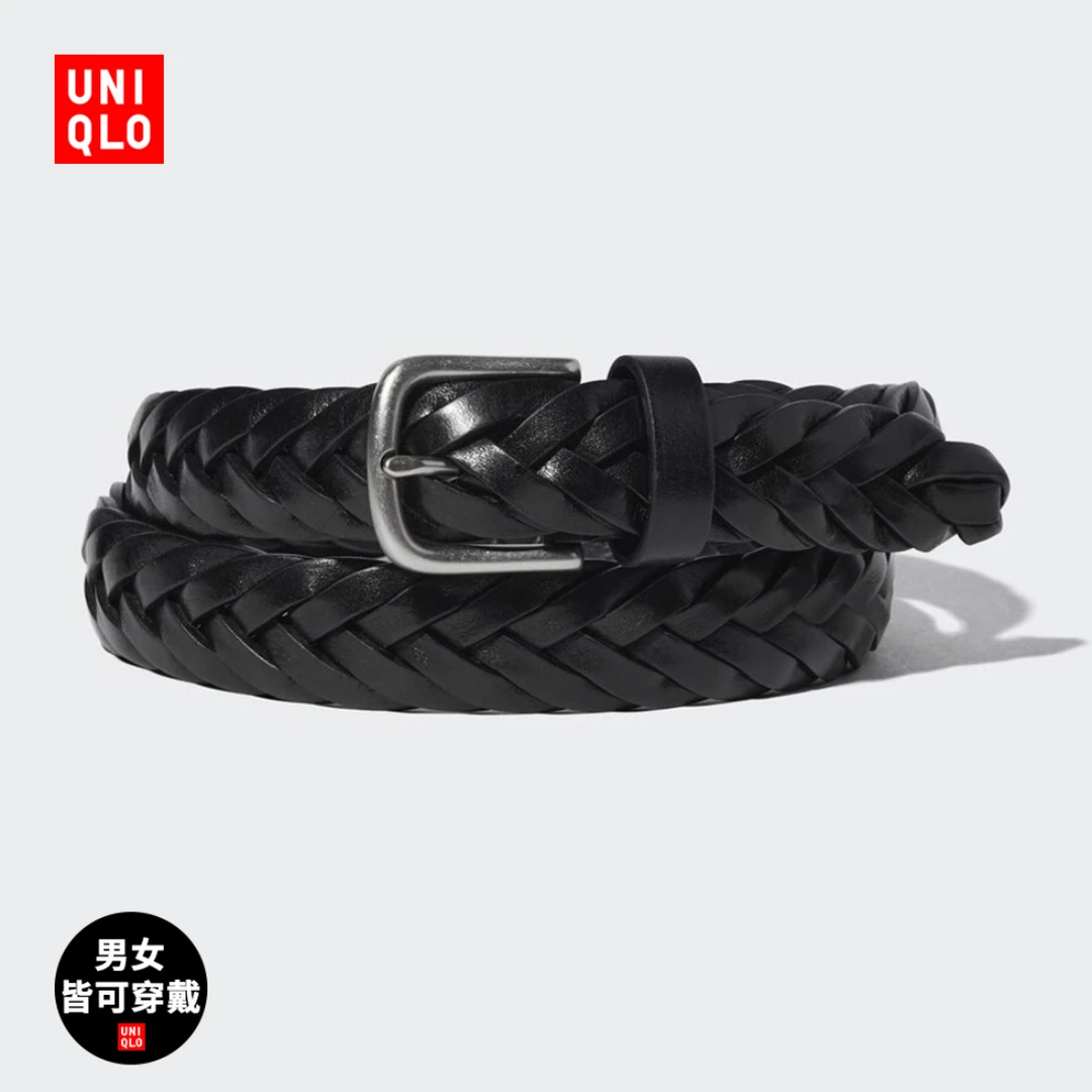 优衣库 男装女装 皮带/腰带牛皮革商务通勤休闲配饰 463734