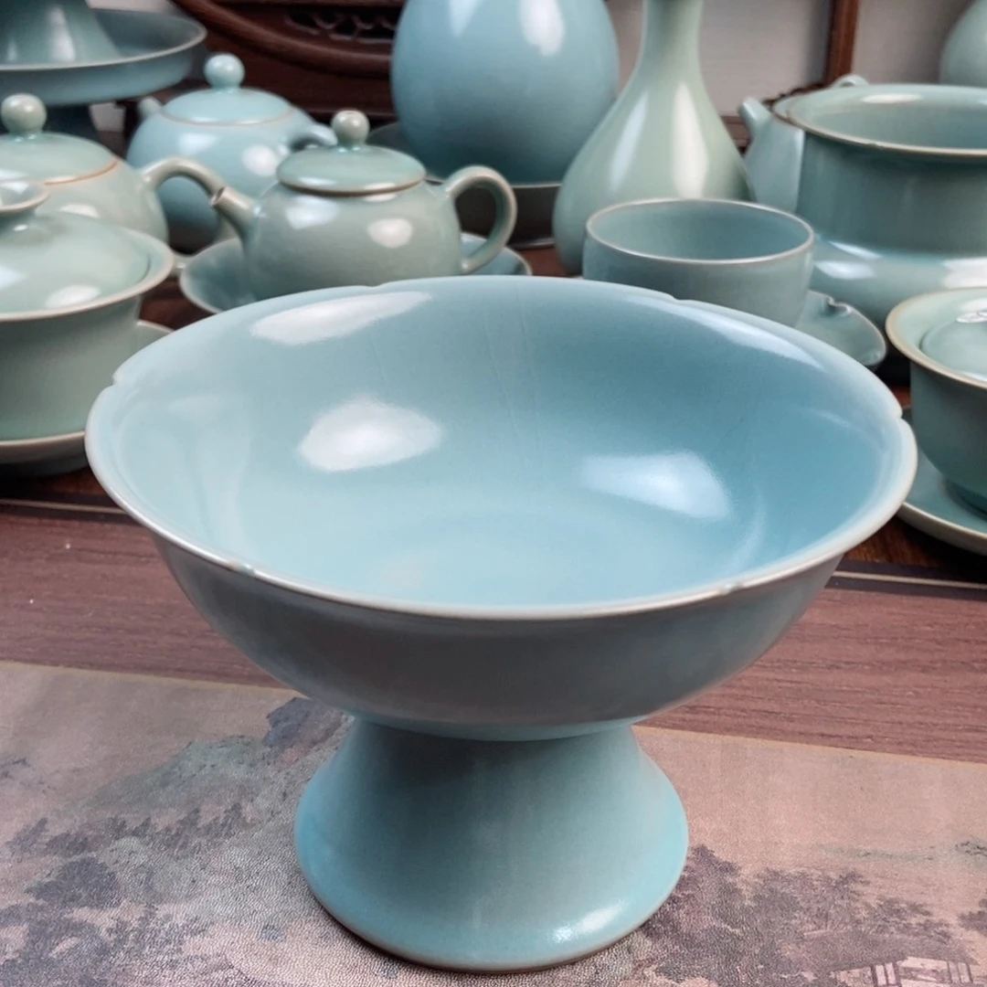 摆件原产地原矿汝瓷～茶器