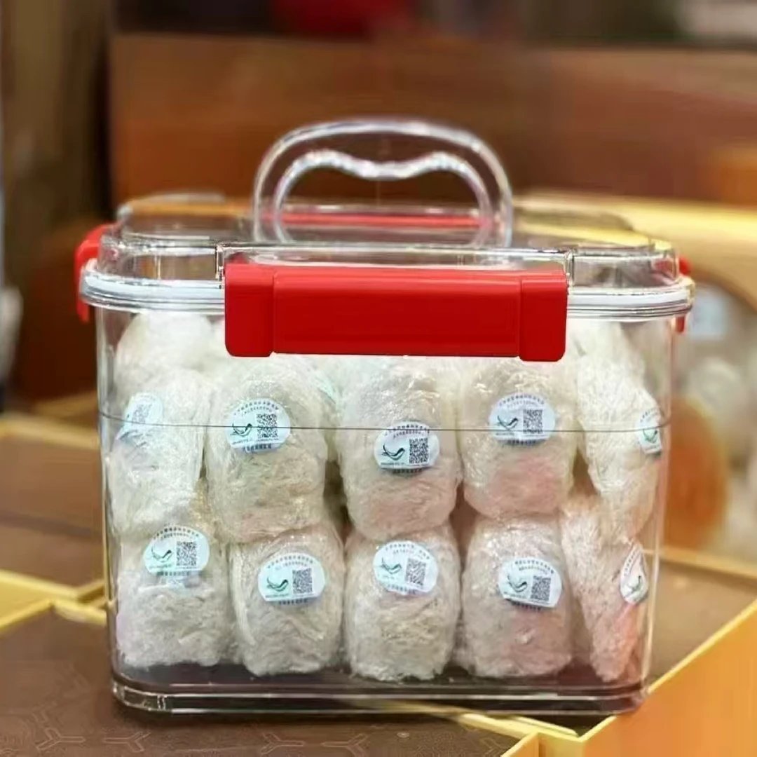 滋补主播推荐加厚高透鱼胶手提箱石斛陈皮多功能包装密封手提箱