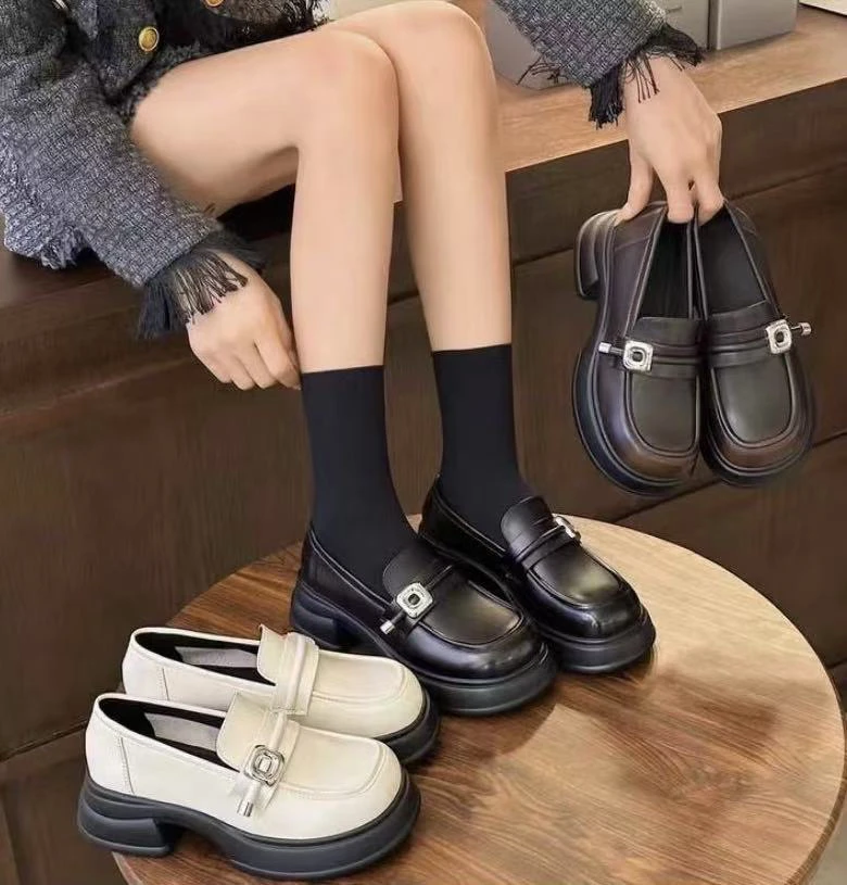 【孤品•高货】2025夏季浅口厚底百搭小皮鞋