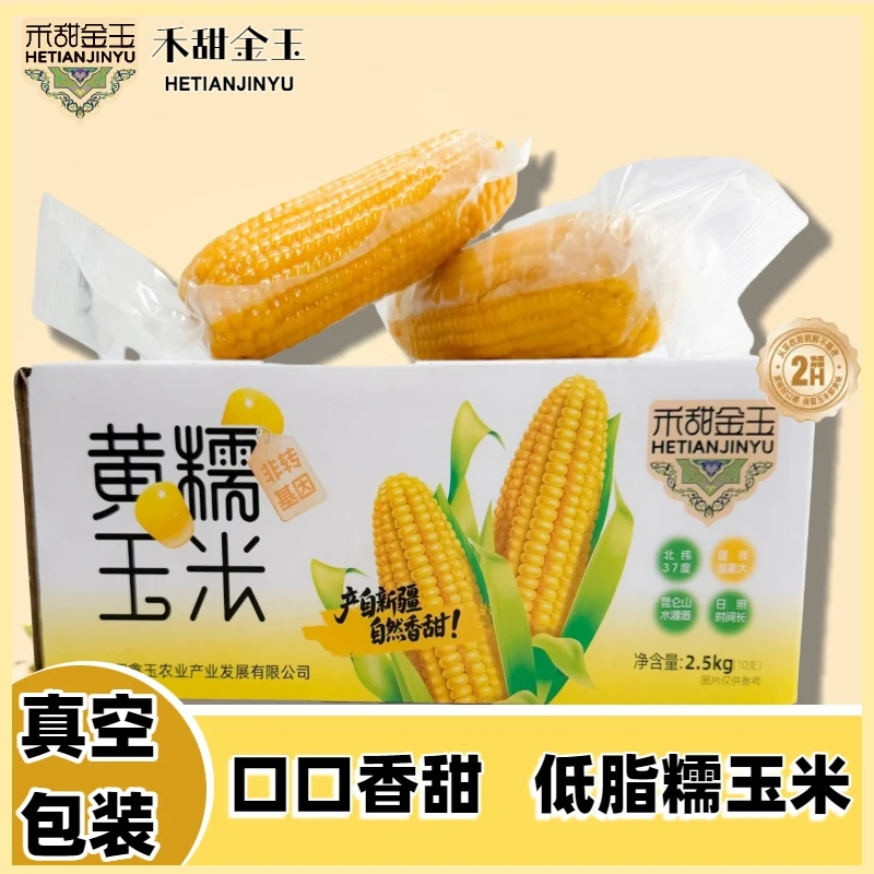 【禾甜金玉】2025年新鲜黄糯玉米软糯清甜真空包装5斤10穗大棒玉米