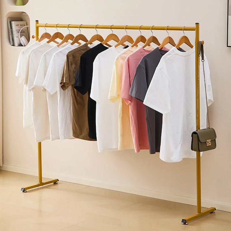 1.2米 晾晒衣架挂衣架卧室服装架加粗室内简易衣帽架落地单杆式