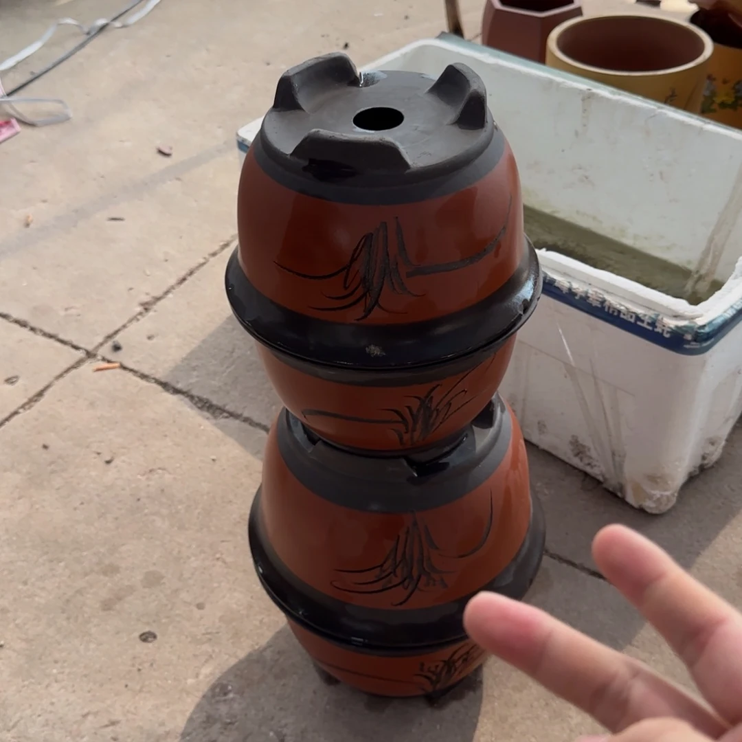 紫砂花盆口径18.12/14.10口径