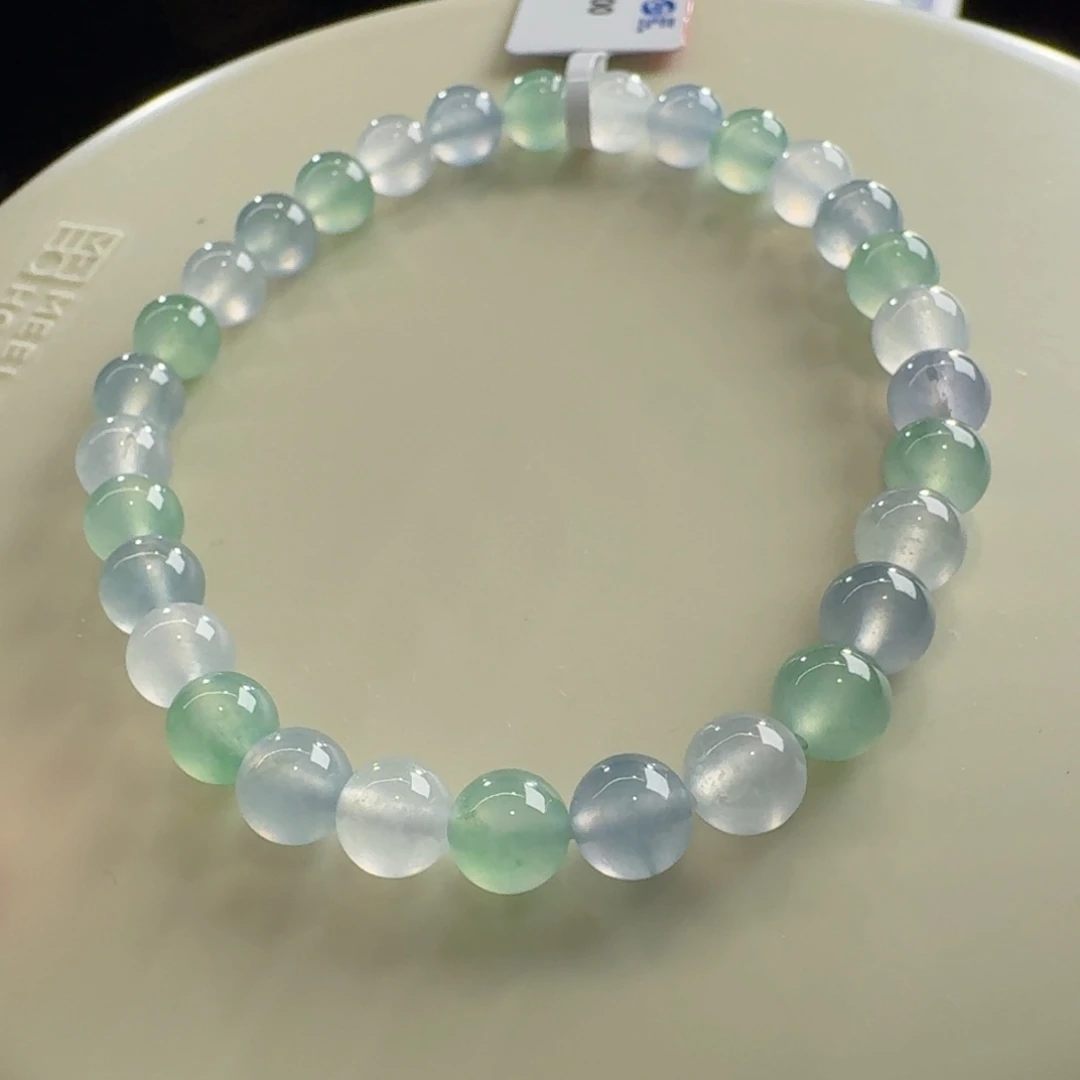 未镶嵌手链翡翠巨漏！必收系列！高冰马卡龙单圈卡6