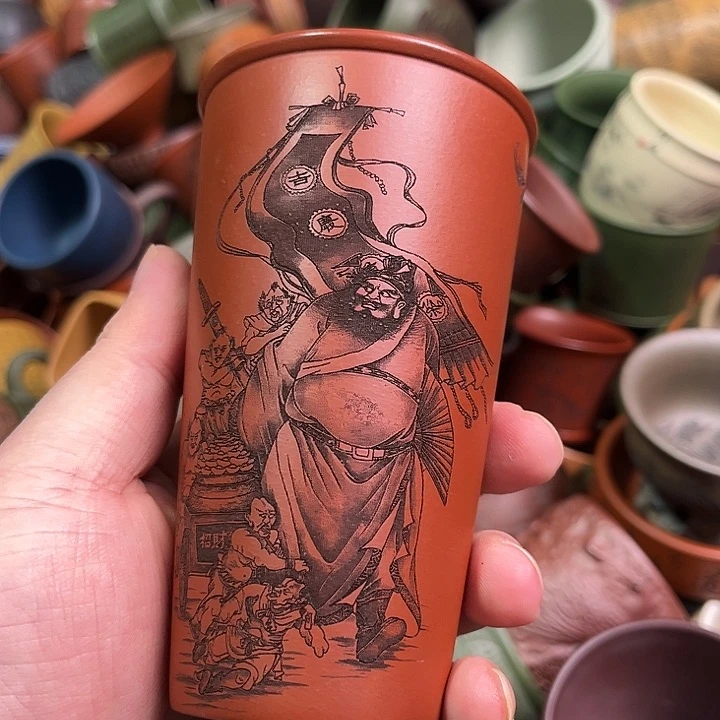 紫砂茶杯全手工紫砂主人杯