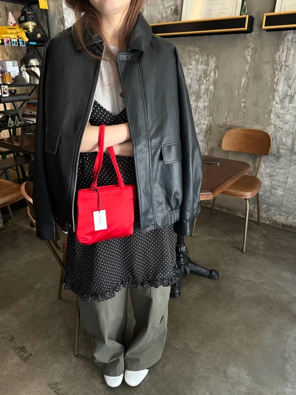 SHILALA韩系穿搭 2025春季新款女装复古翻领PU皮衣外套