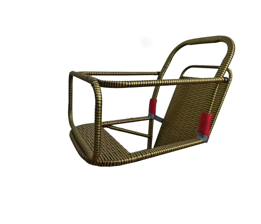 精品手工藤编推车配件【加高围栏+大把】