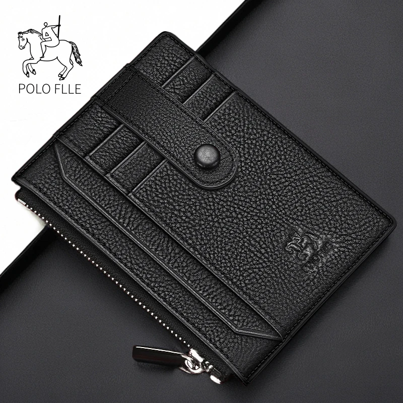 哥比亚保罗男士真皮卡包高档多功能卡夹零钱包薄款时尚卡套证件包