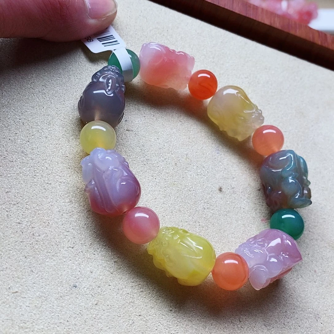 玛瑙手饰未镶嵌盐源019