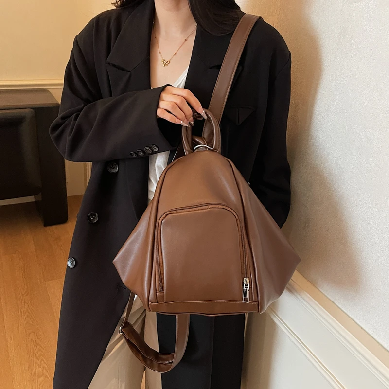 2025新款大容量多用包女士简约时尚休闲单肩包斜挎包饺子包复古包