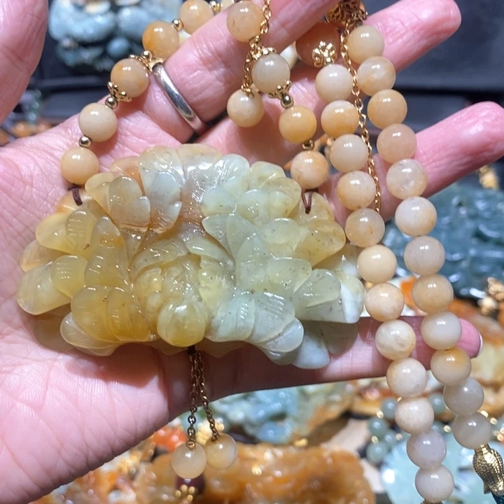 岫玉毛衣链未镶嵌