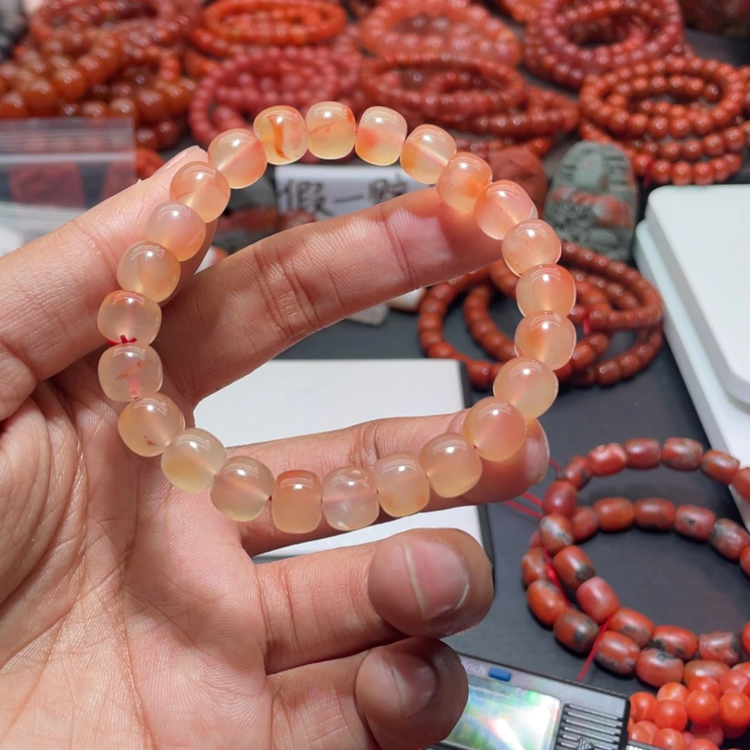 南红玛瑙手链未镶嵌