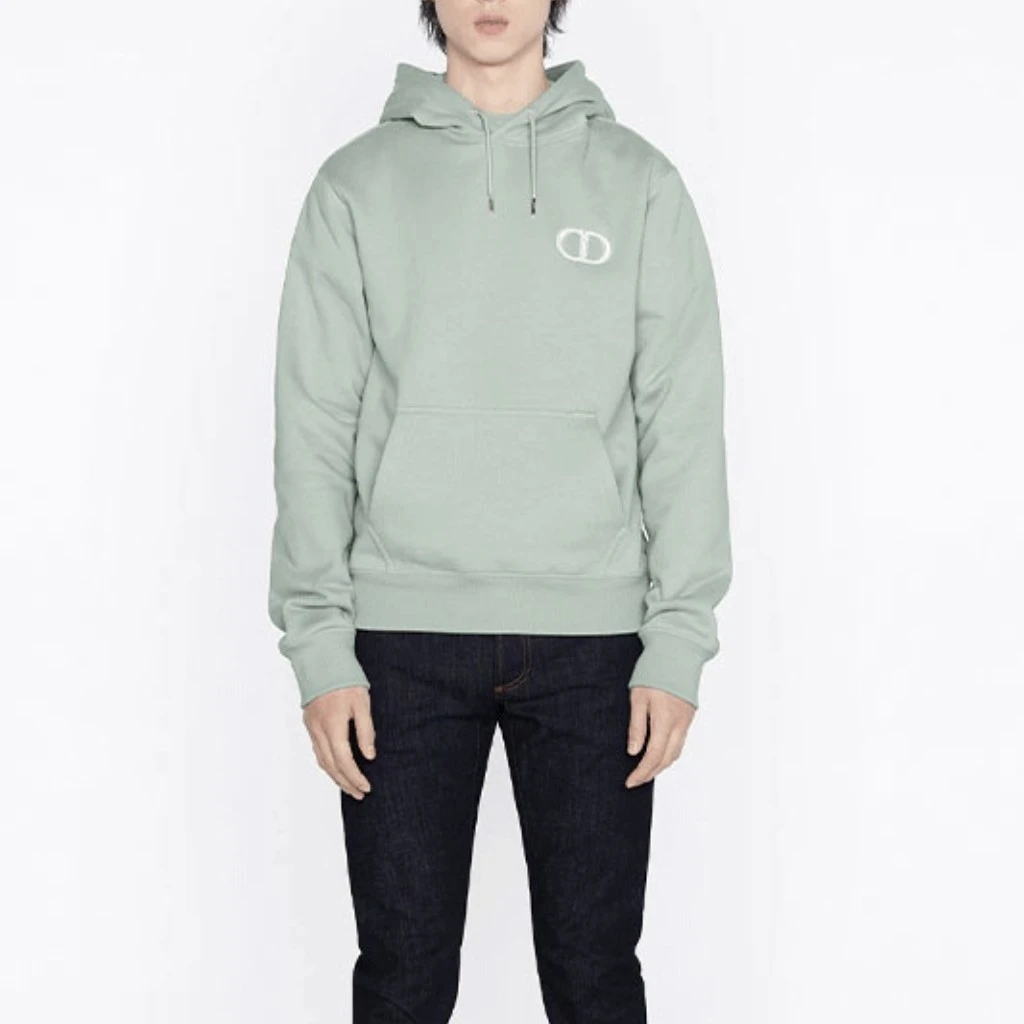 95新 DIOR/迪奥 DIOR迪奥纯色绿色卫衣休闲时尚外套M码/yz228秋冬