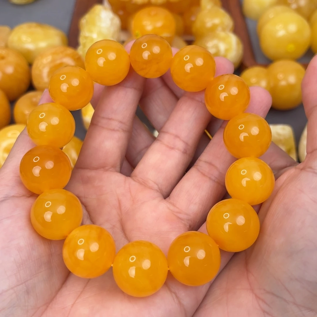 蜜蜡未镶嵌吊坠(不含链)17红手串