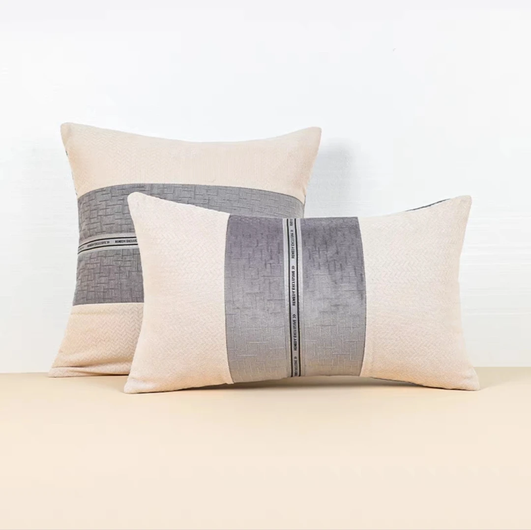 30*50拼接轻奢腰枕套两个 微瑕