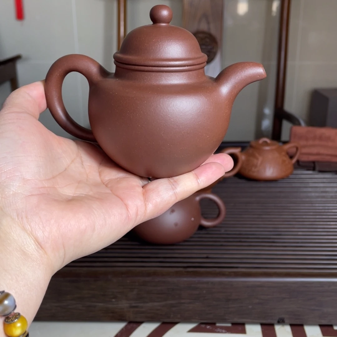 【闪购商品】茶壶紫砂底槽青掇球壶～容量：200