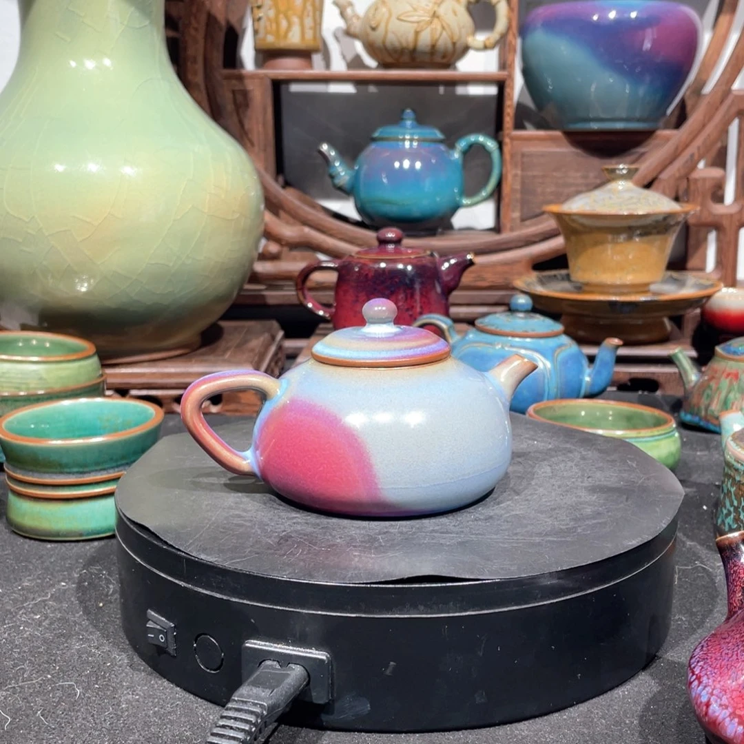 乖***馆中国神后钧瓷茶器