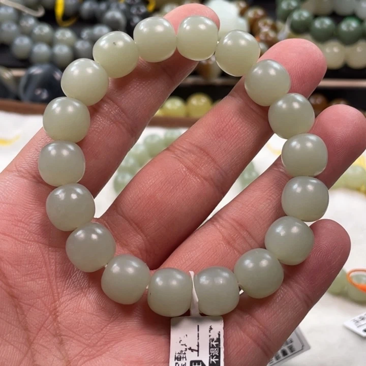 鑫***焱和田玉未镶嵌手串