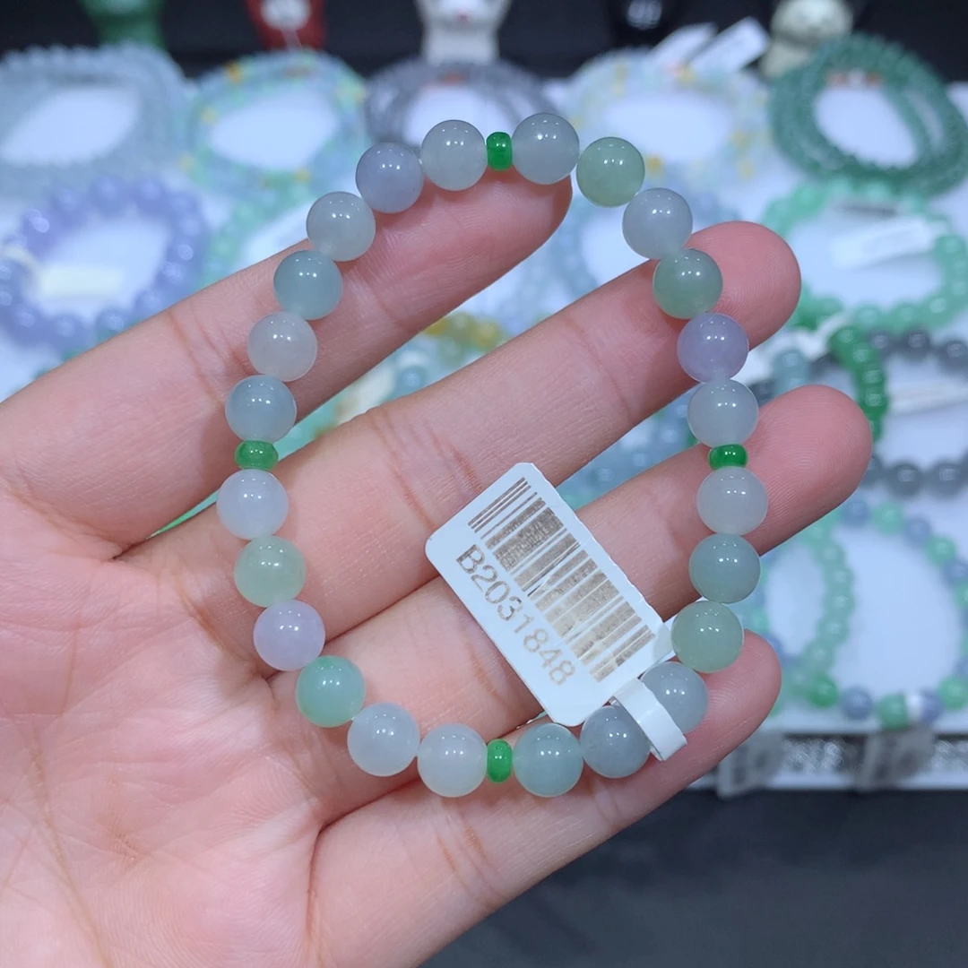 未镶嵌手串翡翠天然