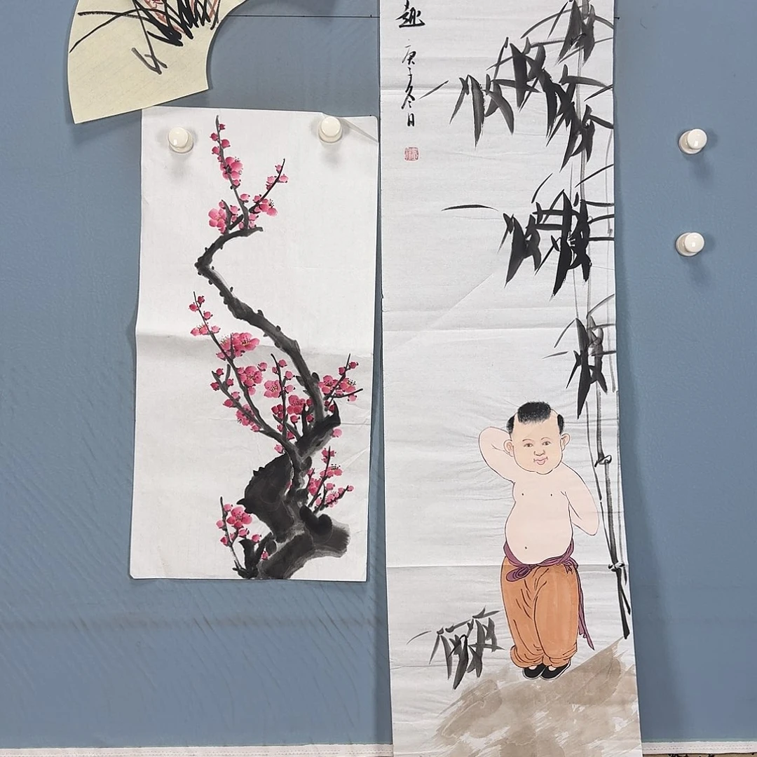 国画462 牡丹一如您的脸颊美丽的