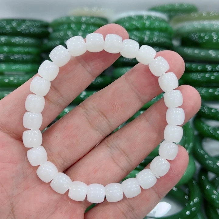 和田玉未镶嵌手链8mm