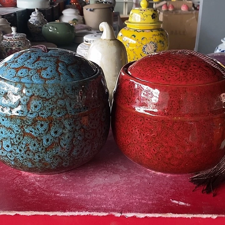 瓷片陶瓷茶叶罐储物罐密封罐