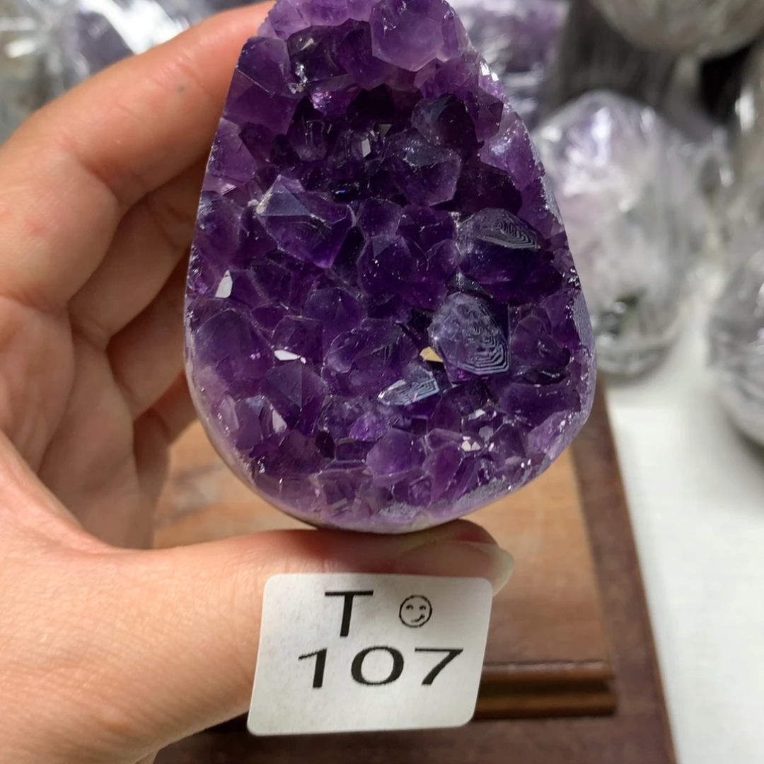 紫晶摆件未镶嵌水晶