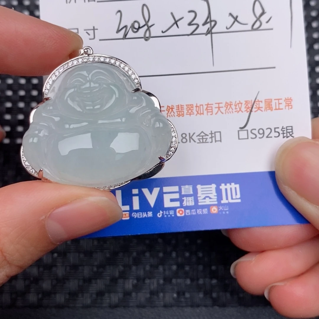 翡翠银S925镶嵌颈饰