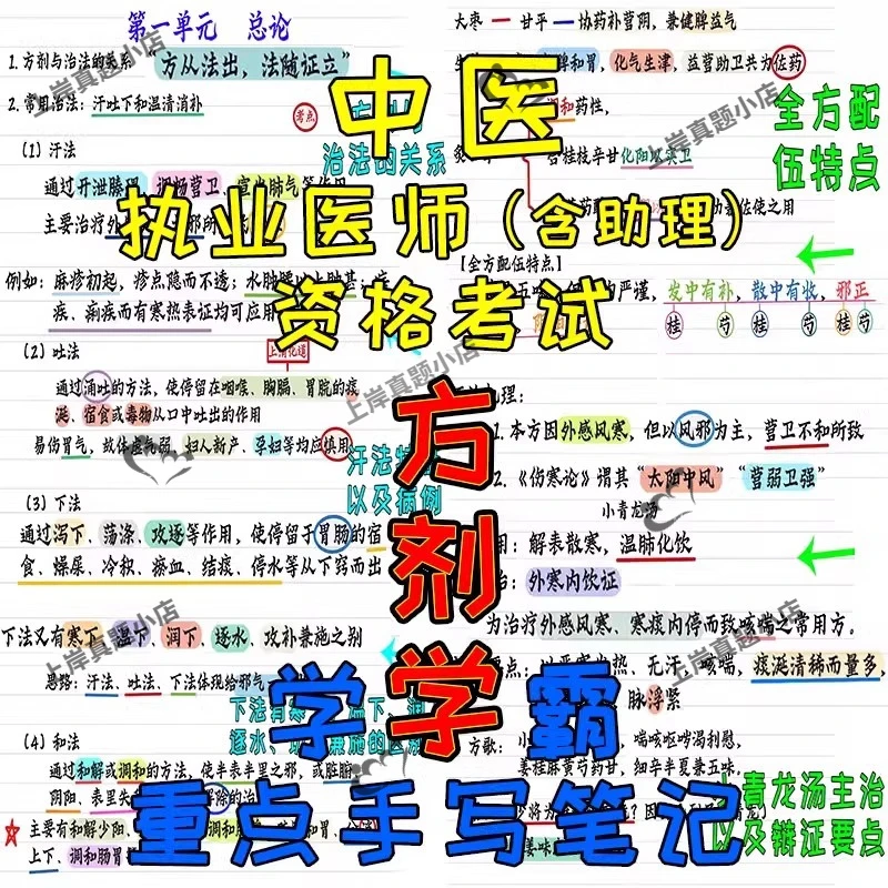 2025中医执业医师资格考试(含助理)执医方剂学重点考点归纳
