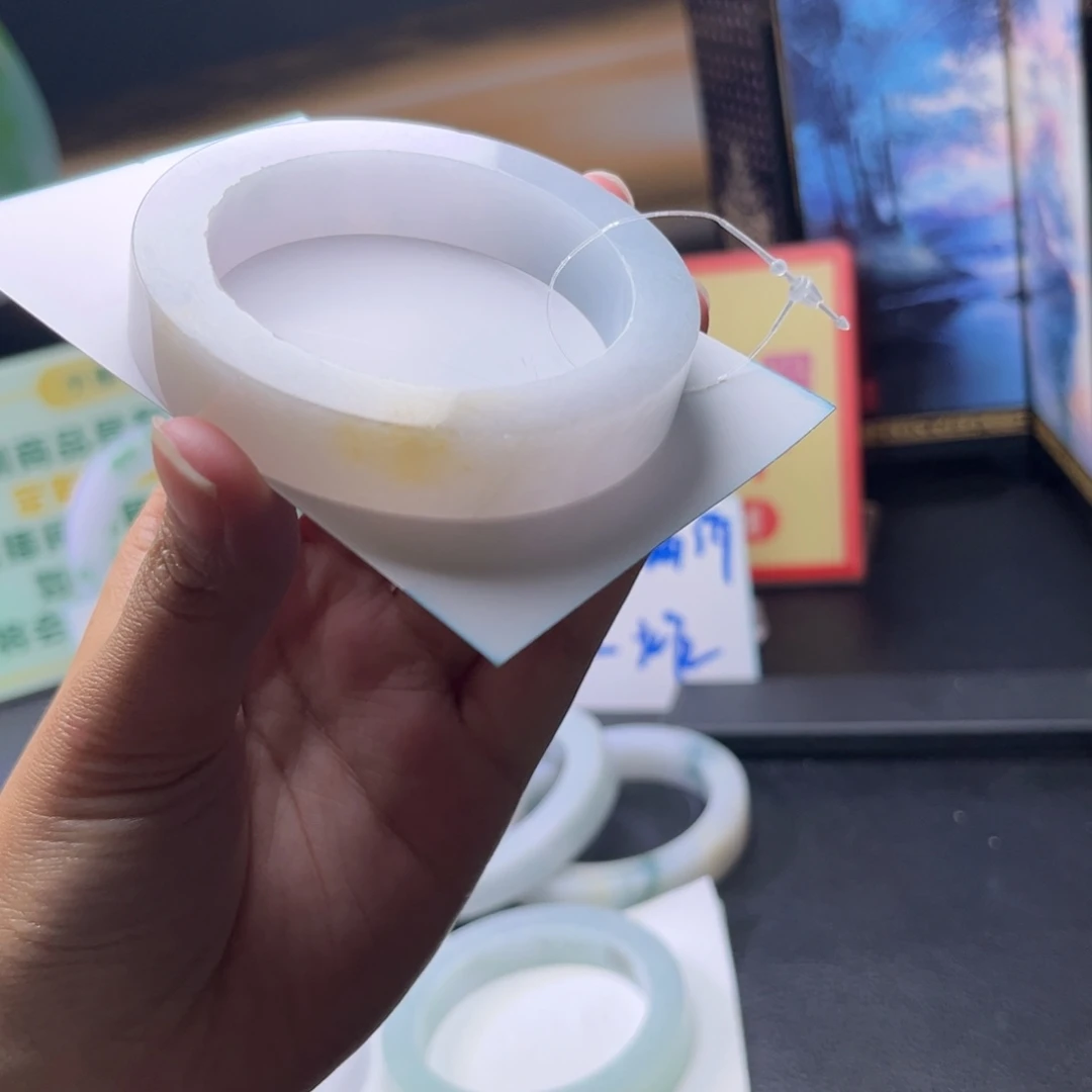 定制翡翠未镶嵌手镯53-55正