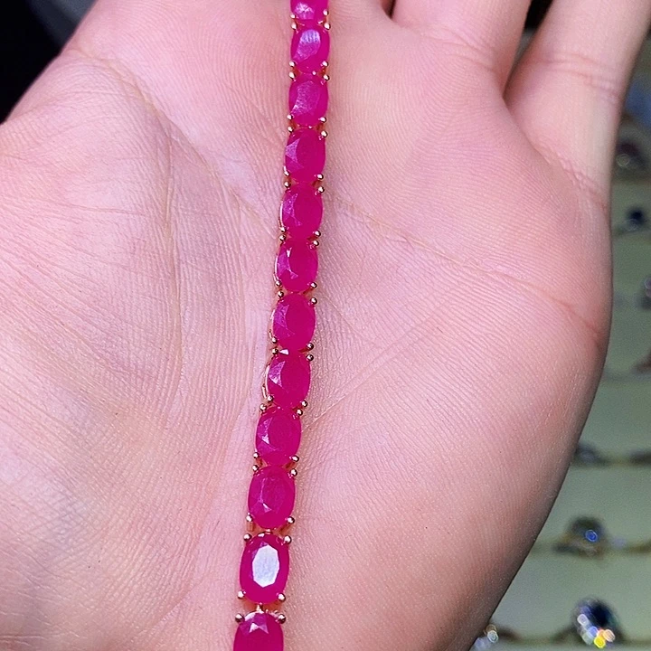 红宝石手链银S925镶嵌.****1111