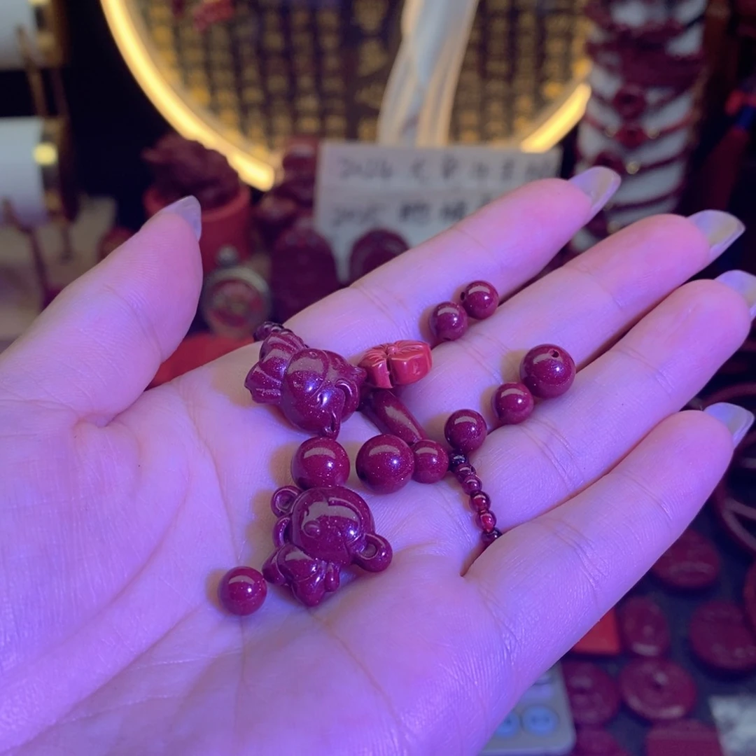 天然辰砂朱砂散珠