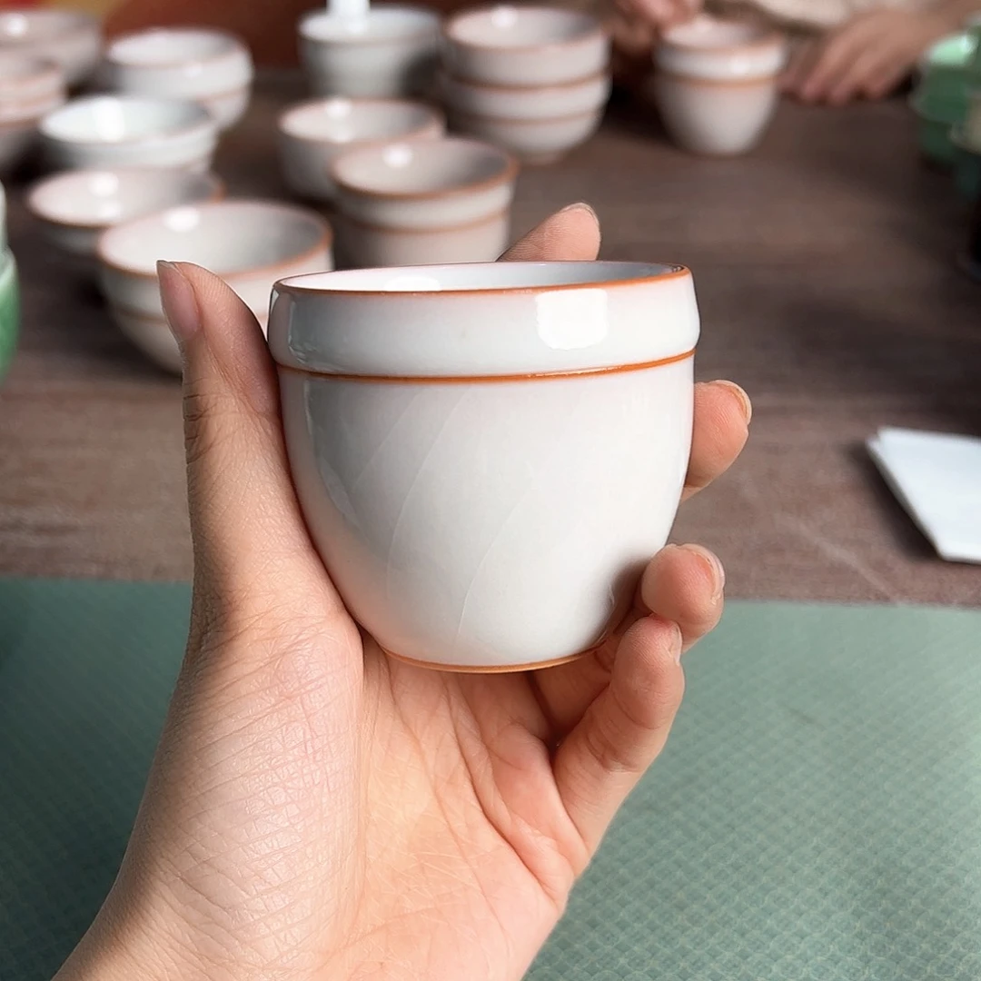 龙泉云间青瓷小米茶器