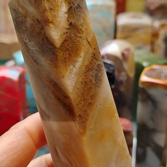 印石昌化石昌化石蜂窝冻印章2.5+11