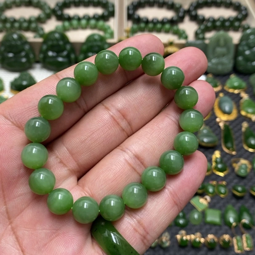 【闪购商品】手链未镶嵌和田玉（碧玉）恒**我