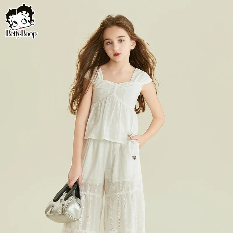 贝蒂童装时尚韩版时尚T恤短袖2025年夏季新款儿童中大童上衣25349