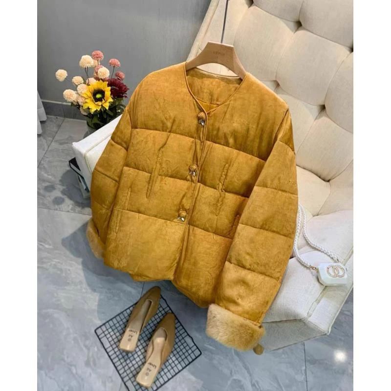 【棉服】玫瑰--新中式加棉设计师高定轻奢宽松休闲复古圆领国潮