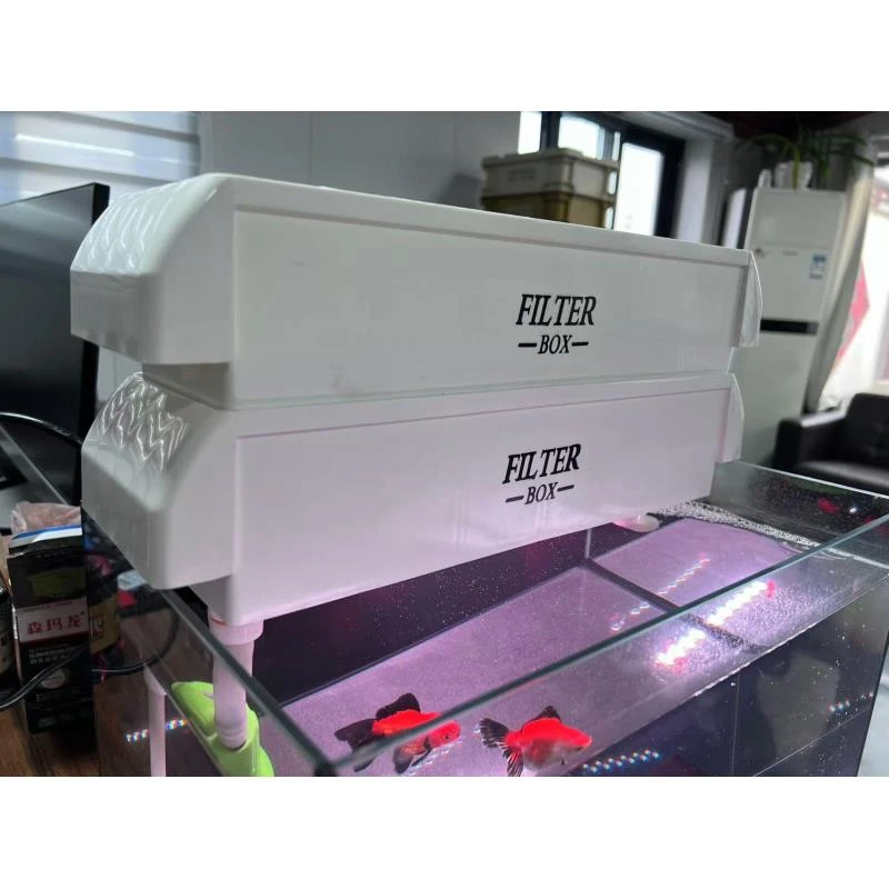 超白鱼缸龟缸过滤盒滴流盒干湿分离盒上置增氧循环系统净水滤材