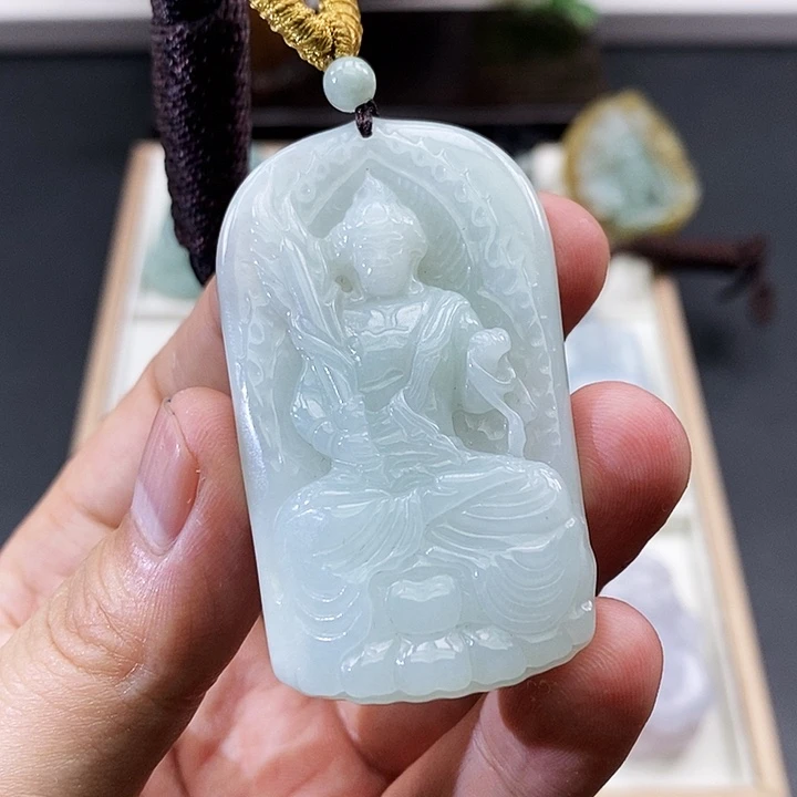 颈饰未镶嵌翡翠缅甸天然翡翠A货