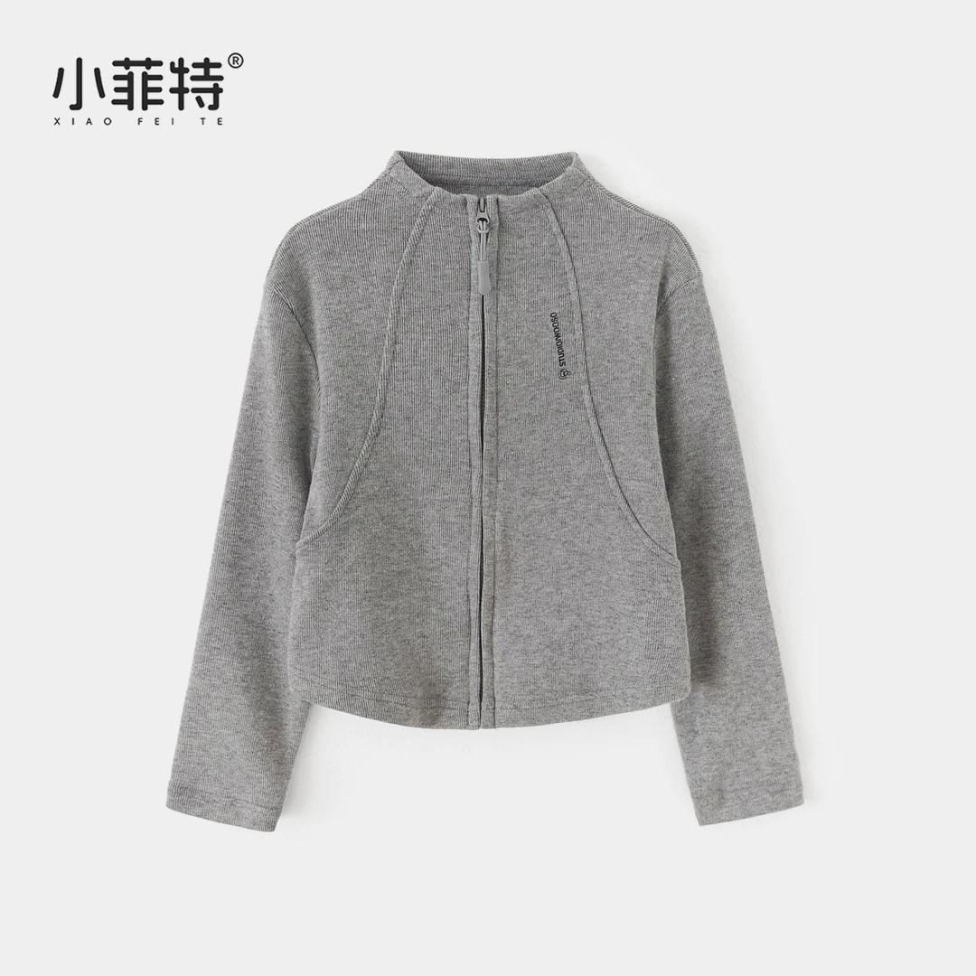 小菲特女童秋冬装新款长袖T恤衫外套中大童儿童休闲上衣XFYQ53438