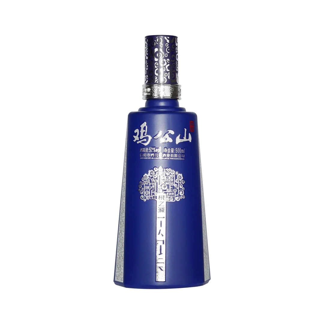JI GONG SHAN/鸡公山白酒光瓶装根之源固态粮食酒单瓶52度500ml