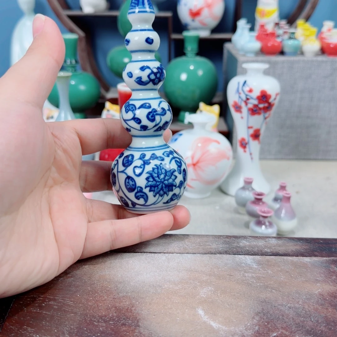 陶瓷手工小花器摆件