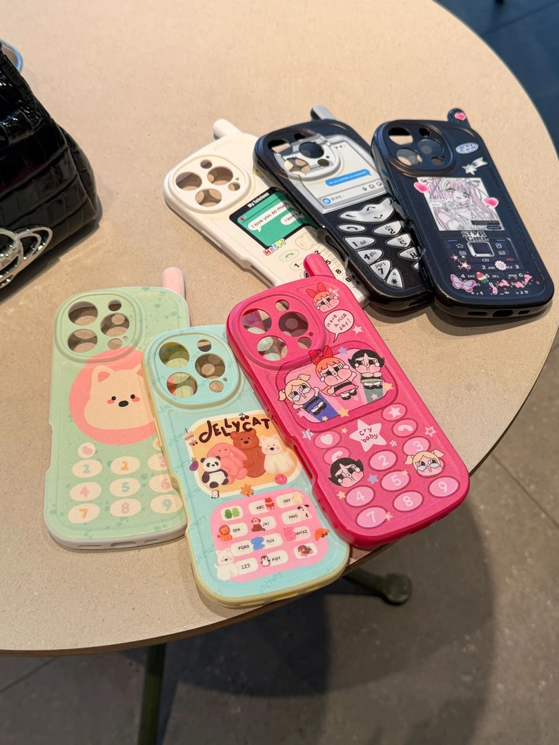 卡通小女警西高地大哥大壳适用苹果16/15/14/13全包防摔手机壳