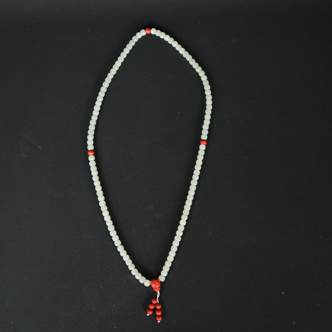 清代素面桶珠脖挂/CT.012058/集萃斋