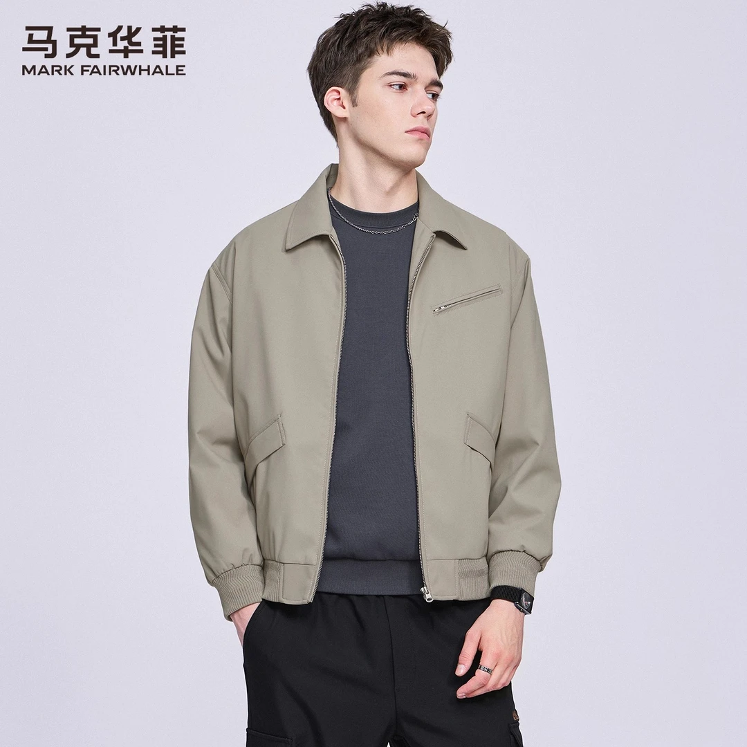 【工装/防风】马克华菲翻领夹克男2025秋季新款潮流休闲机能外套