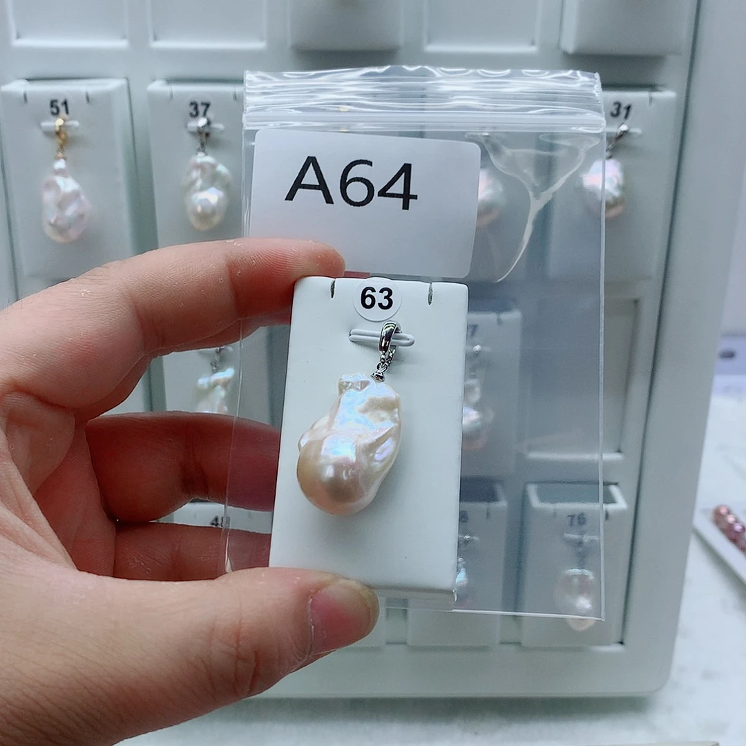 合金吊坠(不含链)淡水珍珠