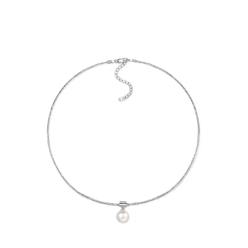 合金项链 镀K金6078~时尚新款白锆珠珠满天星项圈网红同款