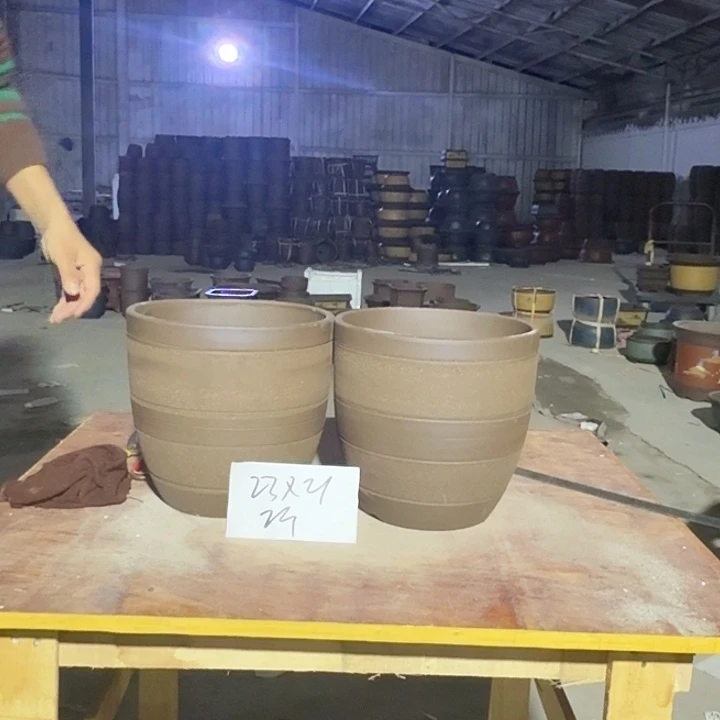 紫砂花盆手工制作36